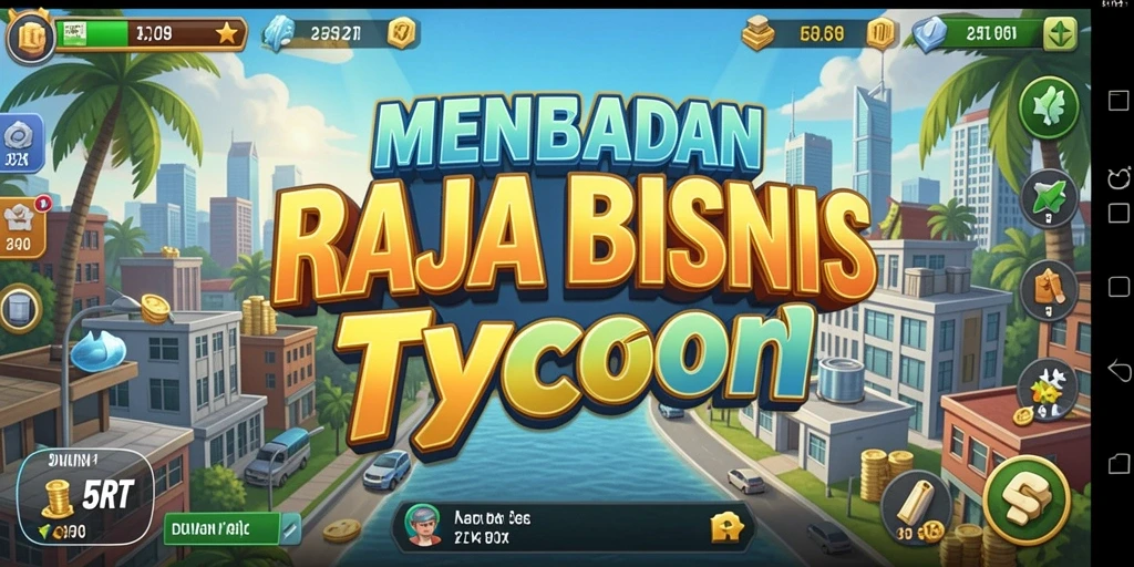 Screenshot utama 5RT menampilkan strategi dan manajemen bisnis Tycoon yang seru.