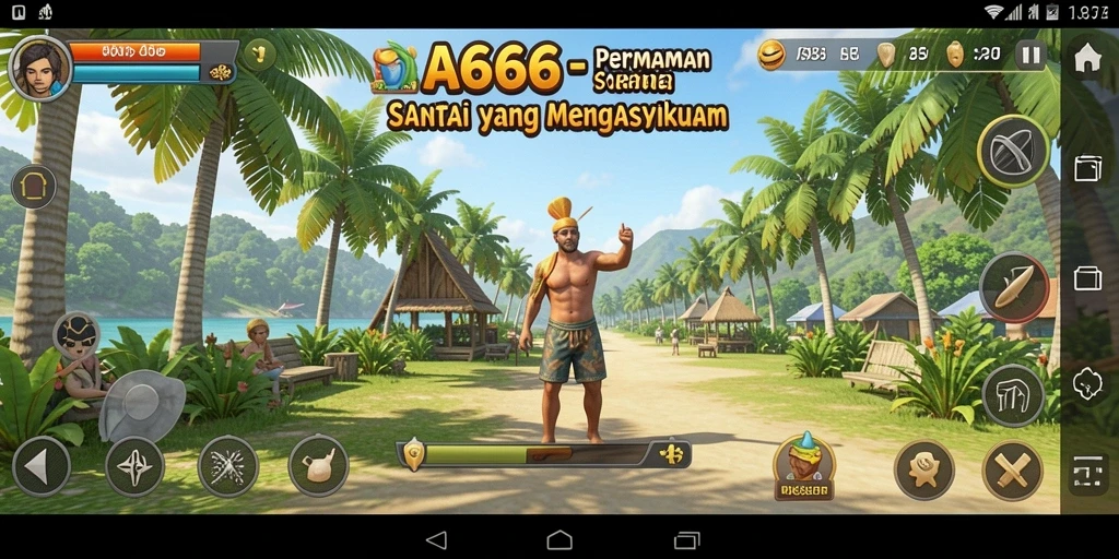 Tangkapan layar gameplay AA666 yang menyenangkan dan penuh warna.