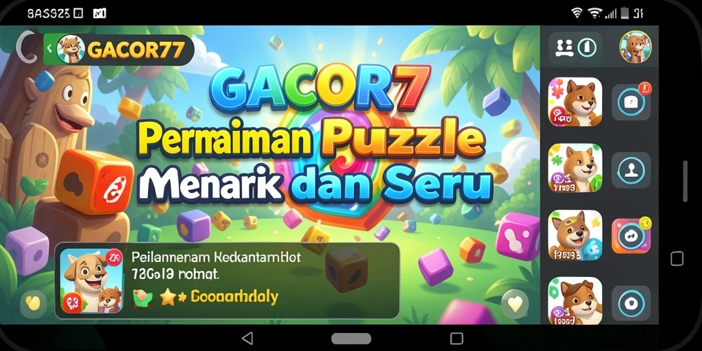 Gameplay seru GACOR77 dengan tantangan Puzzle yang menarik.