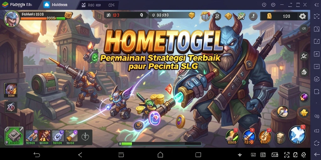 Screenshot gameplay HOMETOGEL menampilkan aksi pertempuran yang seru.