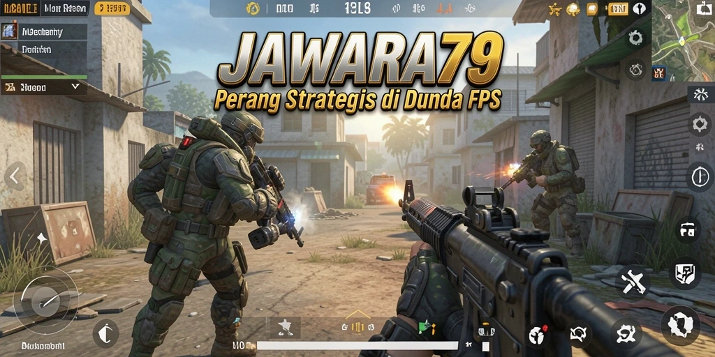 Gambar menunjukkan pertempuran intens dalam JAWARA79 dengan aksi tembak-menembak yang mendebarkan.