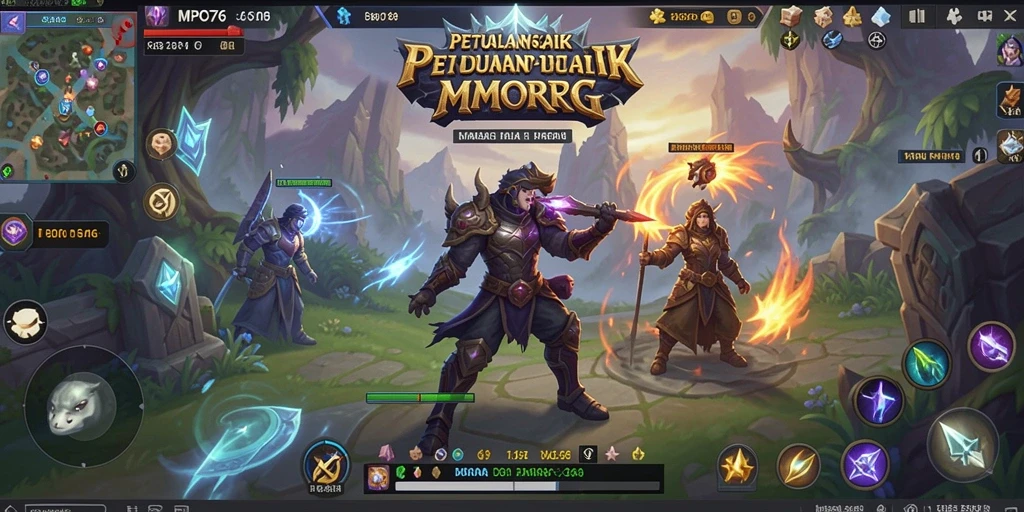 Tampilan gameplay MPO76 yang menakjubkan dalam petualangan MMORPG.