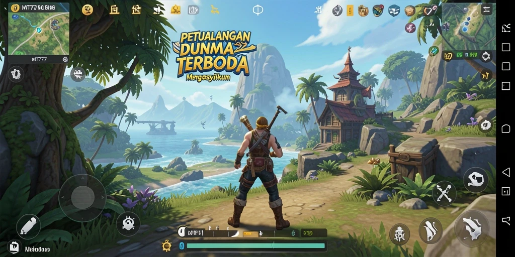 Screenshot gameplay MT777 menampilkan petualangan mendalam di dunia terbuka.
