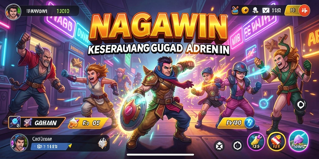 Tangkapan layar gameplay yang menegangkan dalam NAGAWIN.