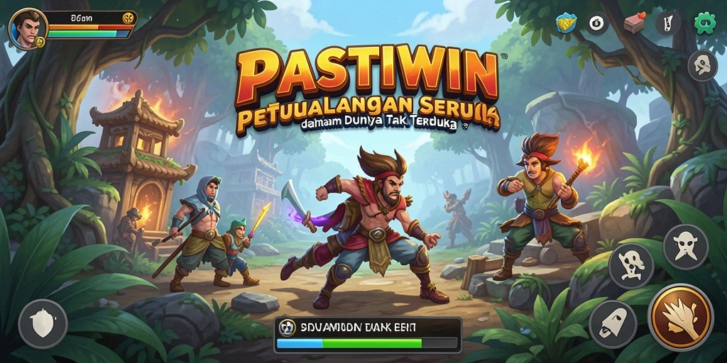 Tangkapan layar utama PASTIWIN dengan gameplay yang mendebarkan.
