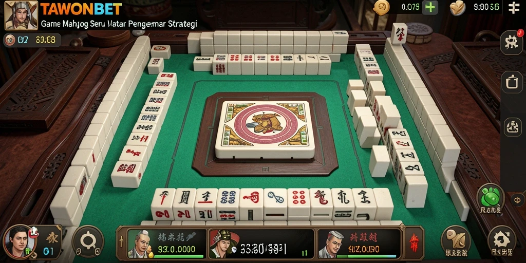 Tampilan screenshot permainan Mahjong TAWONBET yang seru dan interaktif.
